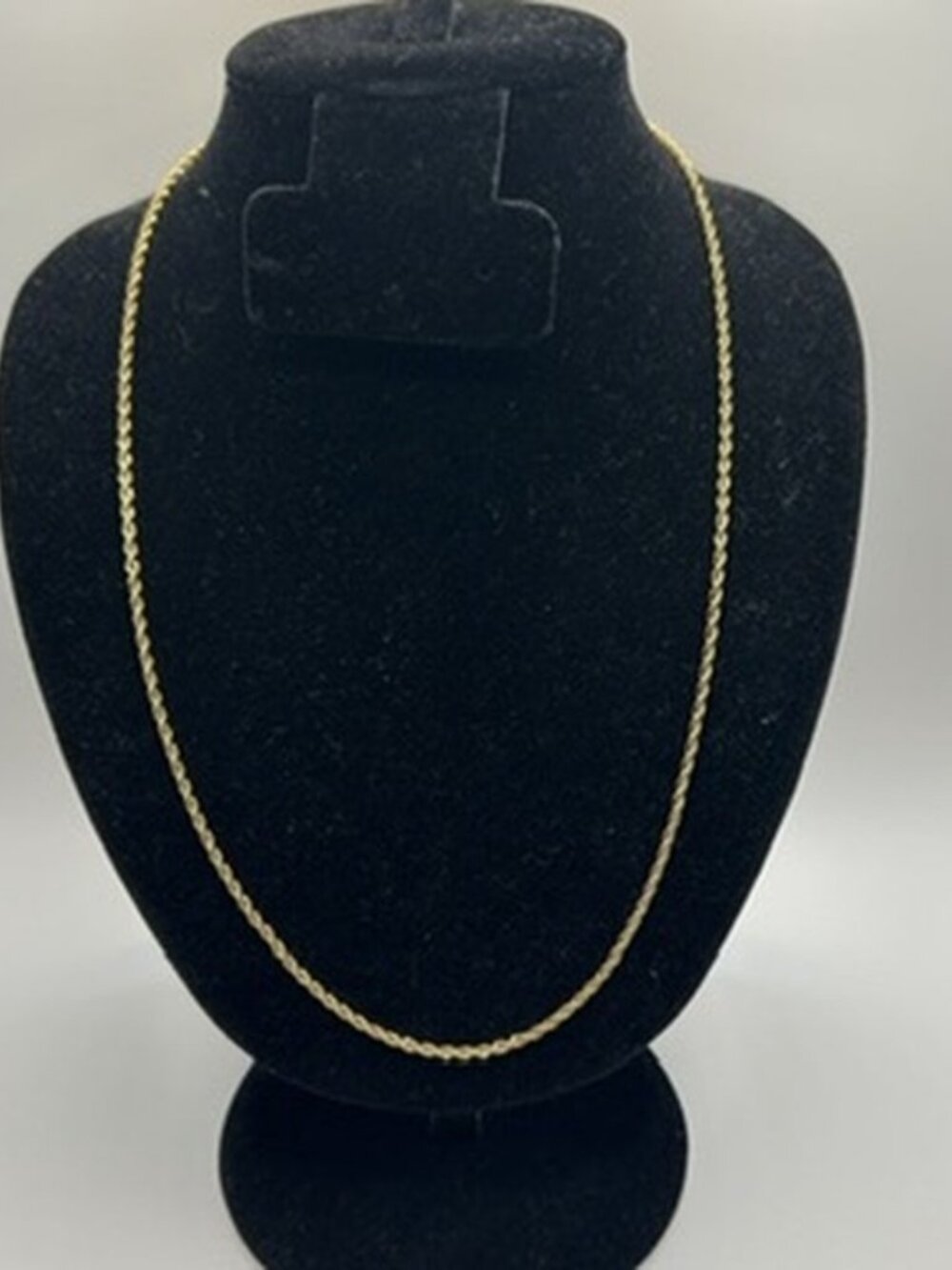 Mens Rope Chain 2mm 24 Inch Real Gold Miami Layering Plated Solid Everyday New